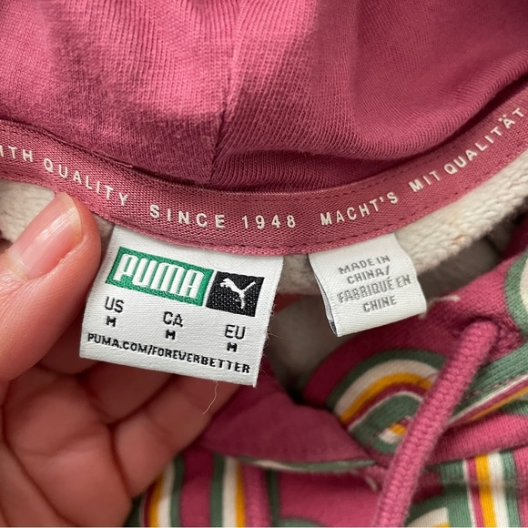 PUMA Classics 70s Psychedelic Hoodie- Medium - Picture 8 of 10